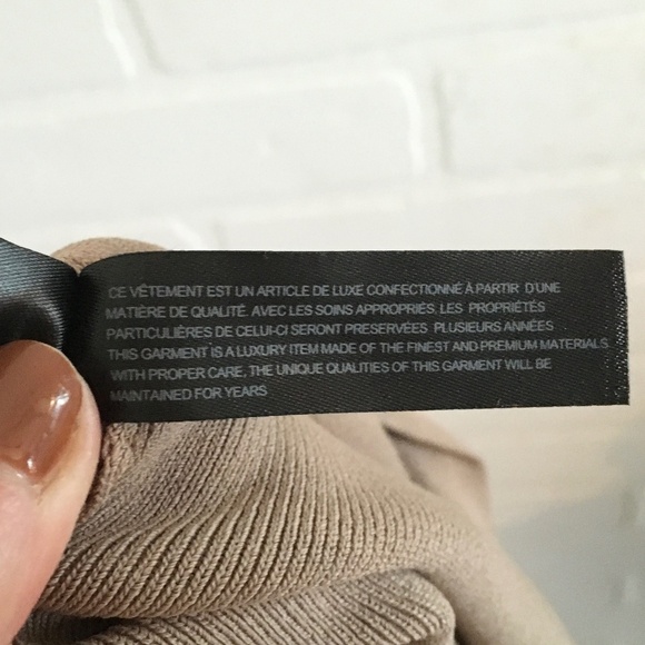 Rudsak Column knit Skirt Taupe beige brown Viscose Nylon Stretch Lightweight S - Picture 14 of 15